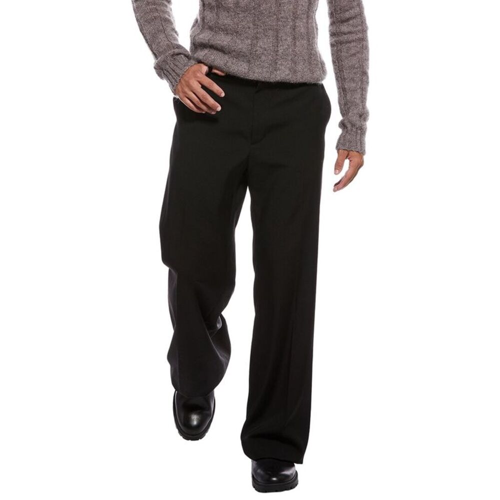 Valentino Mens  Wool Trouser, Black
